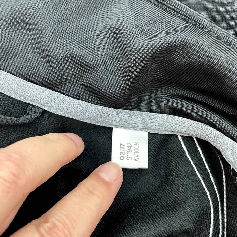 Adidas Mens Track Full Zip Jacket Black Large - Picture 6 of 9